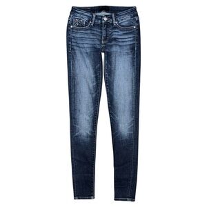 Buckle Black Fit No. 53 Low Rise Skinny Jeans Womens 24 x 32 Dark Wash Stretch